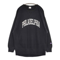 FRAMeWORK/Champion ガーメントウォッシュリバースウィーブスウェット 定価11000円 スウェット ブラック レディース フレームワーク/チャンピオン【中古】5-0924M∞