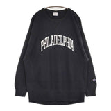 FRAMeWORK/Champion ガーメントウォッシュリバースウィーブスウェット 定価11000円 スウェット ブラック レディース フレームワーク/チャンピオン【中古】5-0924M∞