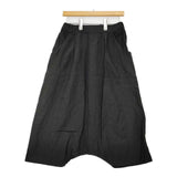 evam eva E171T265 リネンイージー サルエルパンツ ブラック レディース エヴァムエヴァ【中古】5-0824M∞