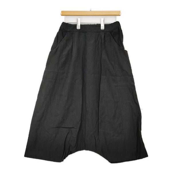 evam eva E171T265 リネンイージー サルエルパンツ ブラック レディース エヴァムエヴァ【中古】5-0824M∞