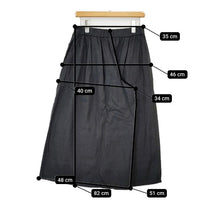 evam eva ウォーターリネンワイドパンツ E173T047 パンツ チャコールグレー レディース エヴァムエヴァ【中古】5-0824M∞