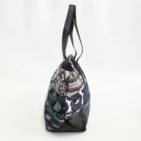 mina perhonen piece bag ピースバッグ パッチワーク 定価30800円 トートバッグ ネイビー レディース ミナペルホネン【中古】5-0718G♪