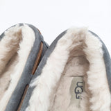 UGG ダコタ Dakota モカシンローファー ボア サイズ24cm シューズ・靴 グレー レディース アグ【中古】5-1119T◎