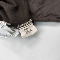 nest Robe 01184-1143 リネンウール タック ワイド イージー パンツ ブラウン レディース ネストローブ【中古】5-0915T∞