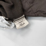 nest Robe 01184-1143 リネンウール タック ワイド イージー パンツ ブラウン レディース ネストローブ【中古】5-0915T∞