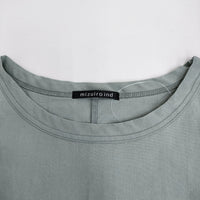 mizuiro-ind リネン ワイド Tシャツワンピ ドロップショルダー ワンピース ライトグリーン レディース ミズイロインド【中古】5-0716S♪