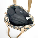 mina perhonen/BEAMS 別注 xs9499 anemone リネンシルク 刺繡 トートバッグ ブラウン レディース ミナペルホネン/ビームス【中古】5-1122G∞