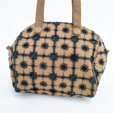 mina perhonen/BEAMS 別注 xs9499 anemone リネンシルク 刺繡 トートバッグ ブラウン レディース ミナペルホネン/ビームス【中古】5-1122G∞