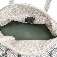 mina perhonen xa9537 tambourine bell bag ベルバッグ トートバッグ グレー カーキ レディース ミナペルホネン【中古】5-0718T♪