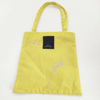 mina perhonen ya9883 choucho ミニバッグ 刺繍 トートバッグ イエロー レディース ミナペルホネン【中古】5-0910G∞