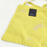 mina perhonen ya9883 choucho ミニバッグ 刺繍 トートバッグ イエロー レディース ミナペルホネン【中古】5-0910G∞