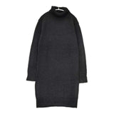 MHL. サンプル品 ウールアルパカ タートルネック ニット ワンピース ブラック レディース エムエイチエル【中古】5-0915T∞