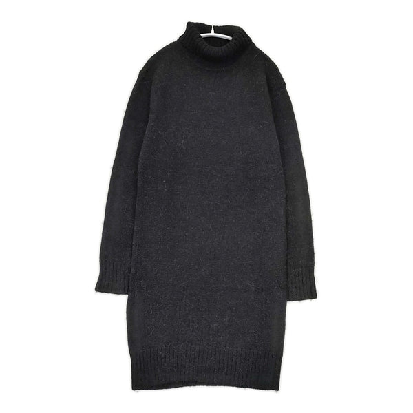MHL. サンプル品 ウールアルパカ タートルネック ニット ワンピース ブラック レディース エムエイチエル【中古】5-0915T∞