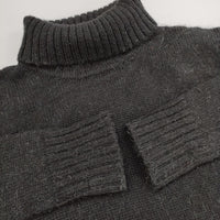 MHL. サンプル品 ウールアルパカ タートルネック ニット ワンピース ブラック レディース エムエイチエル【中古】5-0915T∞