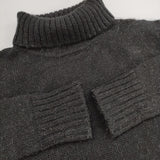 MHL. サンプル品 ウールアルパカ タートルネック ニット ワンピース ブラック レディース エムエイチエル【中古】5-0915T∞