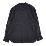 MARGARET HOWELL 578-8253012 PLAIN COTTON FLANNEL SHIRT プルオーバー 長袖シャツ 濃紺 ネイビー レディース マーガレットハウエル【中古】5-1109M∞