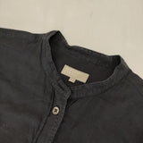 MARGARET HOWELL 578-8253012 PLAIN COTTON FLANNEL SHIRT プルオーバー 長袖シャツ 濃紺 ネイビー レディース マーガレットハウエル【中古】5-1109M∞