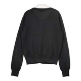 MARGARET HOWELL 578-264205 ウール クルーネック ニット カーディガン ブラック レディース マーガレットハウエル【中古】5-0915T∞