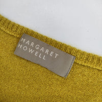 MARGARET HOWELL 578-263411 カシミヤ セーター ニット イエロー レディース マーガレットハウエル【中古】5-0915T∞