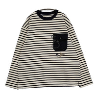 and wander/ORCIVAL 新品 XL 大きいサイズ Tシャツ 25SS オフホワイト ネイビー メンズ アンドワンダー/オーシバル/オーチバル【中古】5-0718M♪