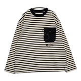 and wander/ORCIVAL 新品 XL 大きいサイズ Tシャツ 25SS オフホワイト ネイビー メンズ アンドワンダー/オーシバル/オーチバル【中古】5-0718M♪