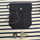 and wander/ORCIVAL 新品 XL 大きいサイズ Tシャツ 25SS オフホワイト ネイビー メンズ アンドワンダー/オーシバル/オーチバル【中古】5-0718M♪