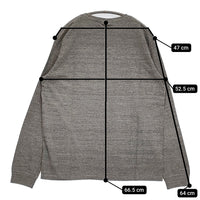 FilMelange 新品 DOLL サイズ4 定価15400円 1001141 長袖Ｔシャツ カットソー ロンＴ グレー メンズ フィルメランジェ【中古】5-0718M♪