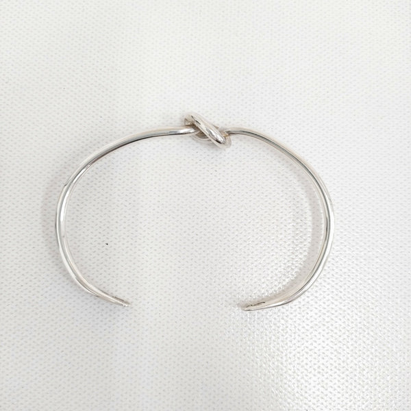 BRU NA BOINNE 新品 ノットバングル M 定価18000円 3331 バングル シルバー メンズ ブルーナボイン【中古】5-0718G♪