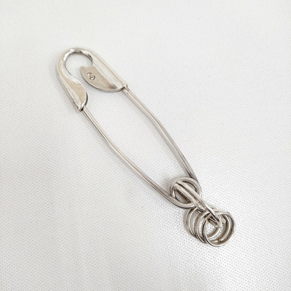 BRU NA BOINNE 新品 セーフティホルダー 定価59400円 3285 キーホルダー シルバー メンズ ブルーナボイン【中古】5-0718G♪