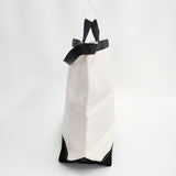 TEMBEA ROLL TOP TOTE 定価22000円 コットン トートバッグ キナリ ブラック レディース テンベア【中古】5-0808G◎
