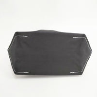 TEMBEA ROLL TOP TOTE 定価22000円 コットン トートバッグ キナリ ブラック レディース テンベア【中古】5-0808G◎