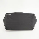 TEMBEA ROLL TOP TOTE 定価22000円 コットン トートバッグ キナリ ブラック レディース テンベア【中古】5-0808G◎