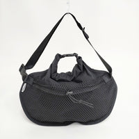 TEMBEA 未使用品 ROLL TOP FANNY PACK NYLON 定価16500円 ショルダーバッグ ブラック レディース テンベア【中古】5-0808G◎#