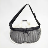 TEMBEA 未使用品 ROLL TOP FANNY PACK NYLON 定価16500円 ショルダーバッグ ホワイト レディース テンベア【中古】5-0808G◎