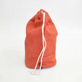 TEMBEA 新品 GAME POUCH 羊革 定価18000円 巾着バッグ オレンジ レディース テンベア【中古】5-0808G◎