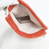 TEMBEA 新品 GAME POUCH 羊革 定価18000円 巾着バッグ オレンジ レディース テンベア【中古】5-0808G◎