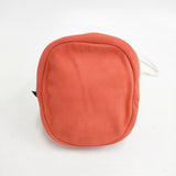 TEMBEA 新品 GAME POUCH 羊革 定価18000円 巾着バッグ オレンジ レディース テンベア【中古】5-0808G◎