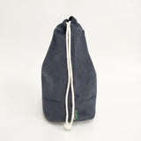 TEMBEA 新品 GAME POUCH 羊革 定価18000円 巾着バッグ ネイビー レディース テンベア【中古】5-0808G◎