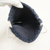 TEMBEA 新品 GAME POUCH 羊革 定価18000円 巾着バッグ ネイビー レディース テンベア【中古】5-0808G◎