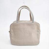 TEMBEA 未使用品 SQUARE BAG 定価14300円 コットン ハンドバッグ グレー レディース テンベア【中古】5-0808G◎