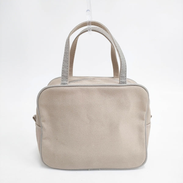 TEMBEA 未使用品 SQUARE BAG 定価14300円 コットン ハンドバッグ グレー レディース テンベア【中古】5-0808G◎