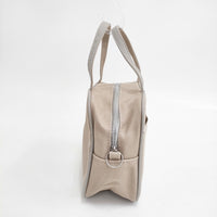 TEMBEA 未使用品 SQUARE BAG 定価14300円 コットン ハンドバッグ グレー レディース テンベア【中古】5-0808G◎