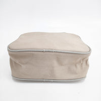 TEMBEA 未使用品 SQUARE BAG 定価14300円 コットン ハンドバッグ グレー レディース テンベア【中古】5-0808G◎