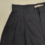 mina perhonen choucho 定価63800円 acs4574 コットン 刺繍 パンツ 24SS ネイビー レディース ミナペルホネン【中古】5-1214G∞