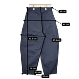 mina perhonen choucho 定価63800円 acs4574 コットン 刺繍 パンツ 24SS ネイビー レディース ミナペルホネン【中古】5-1214G∞