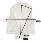 mina perhonen taivas ハイネック ai 8011u コットン サイズM 長袖Ｔシャツ カットソー ロンＴ ホワイト レディース ミナペルホネン【中古】5-1109M∞