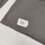 mina perhonen taivas ai 8458u コットン サイズM 長袖Ｔシャツ カットソー ロンＴ グレー レディース ミナペルホネン【中古】5-1109M∞