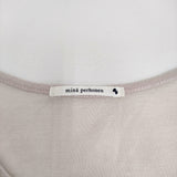 mina perhonen creme Ls8676 サイズ1 リボン タンクトップ ピンク ベージュ レディース ミナペルホネン【中古】5-0725S♪