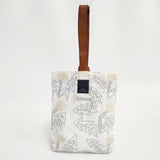 mina perhonen tanpopo puisto bag ys9913s 刺繍 リネン トートバッグ ホワイト レディース ミナペルホネン【中古】5-1112G∞