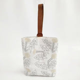 mina perhonen tanpopo puisto bag ys9913s 刺繍 リネン トートバッグ ホワイト レディース ミナペルホネン【中古】5-1112G∞